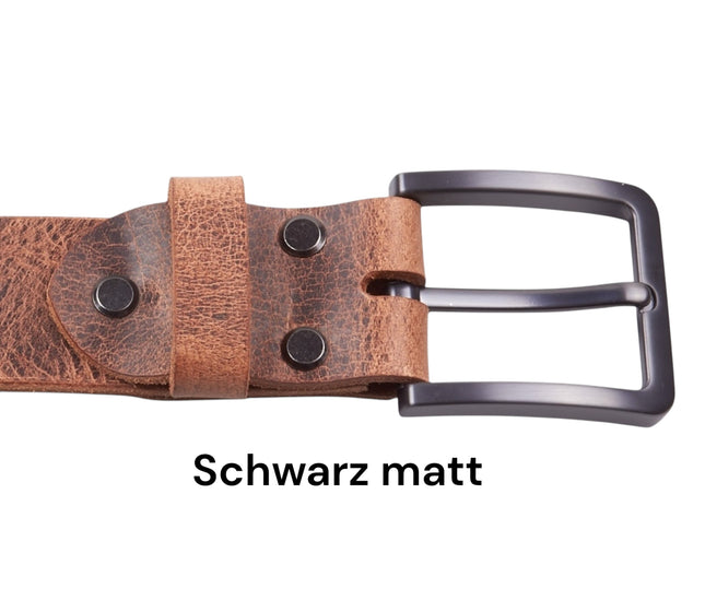 Ledergürtel „BüffelHaut" Braun