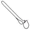 Schwarze Moxon Dressurleine für Hunde aus robustem Nylon mit integrierter Halsung. Ideal für Hundetraining und Spaziergänge.
