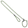 Dunkelgrüne Moxon Dressurleine für Hunde aus robustem Seilmaterial. Ideal für Jagd, Training und Spaziergänge.