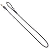 Schwarze Moxon Handführleine aus robustem Nylon mit Handschlaufe und Metallkarabiner. Ideal für Hundeausflüge und Training.