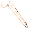 Orangefarbene Moxon Umhängeleine mit Halsband, mit Sicherheitsstopper. Für komfortable und sichere Hundekontrolle.