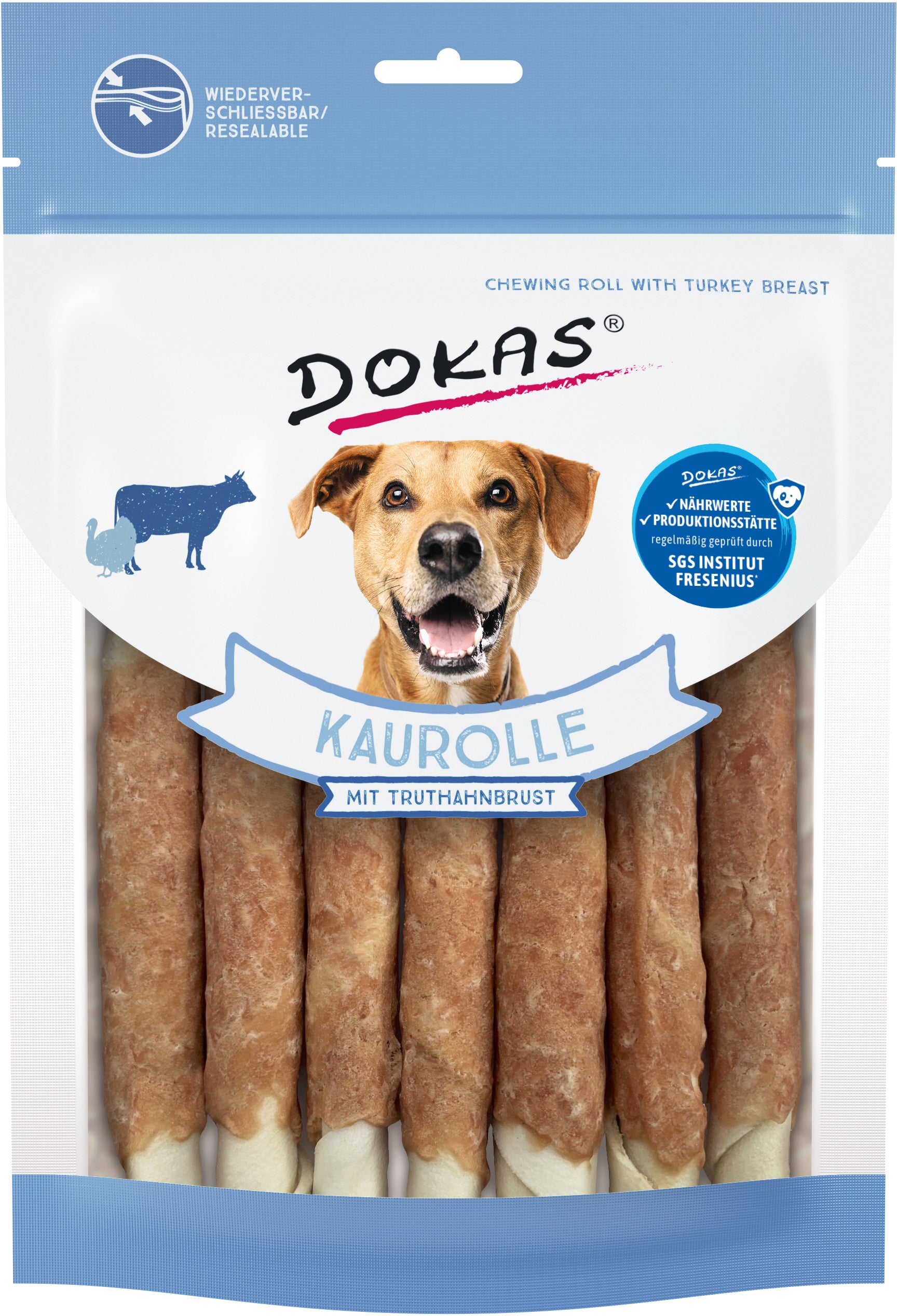DOKAS Kaurolle mit Truthahn 190g