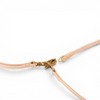 Ablaufleine aus Natur-Fahlleder mit KONG®-Karabiner