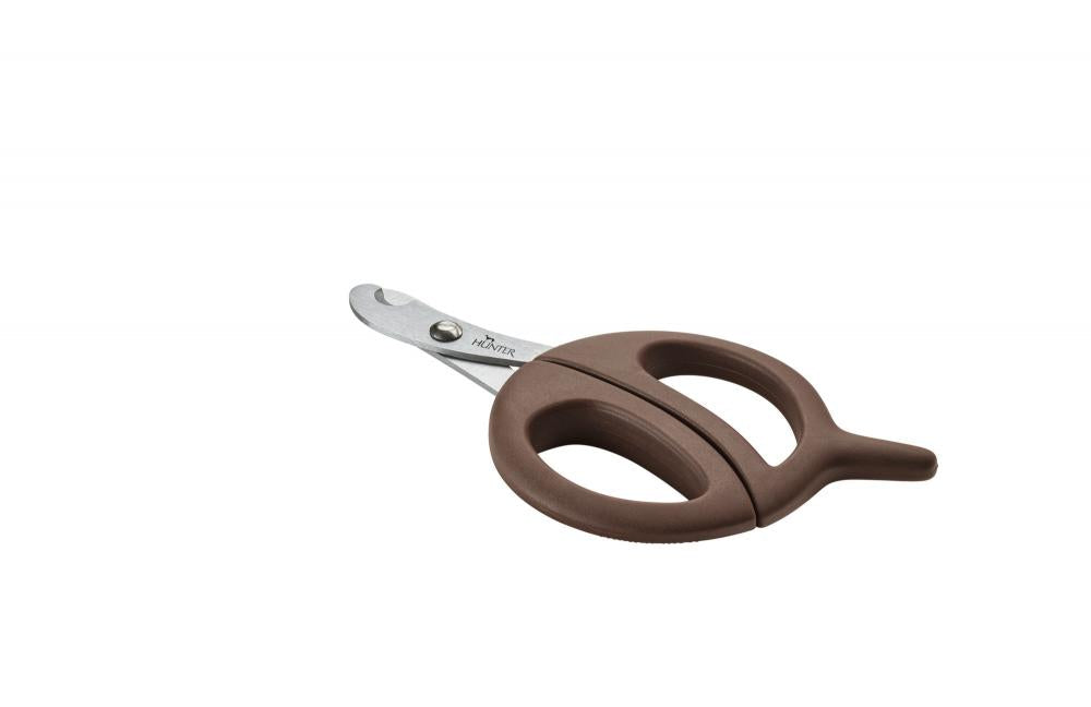 HUNTER Krallenschere Spa in Braun mit ergonomischem Griff für präzises Schneiden von Hundekrallen. Ideal für die Heimtierpflege.