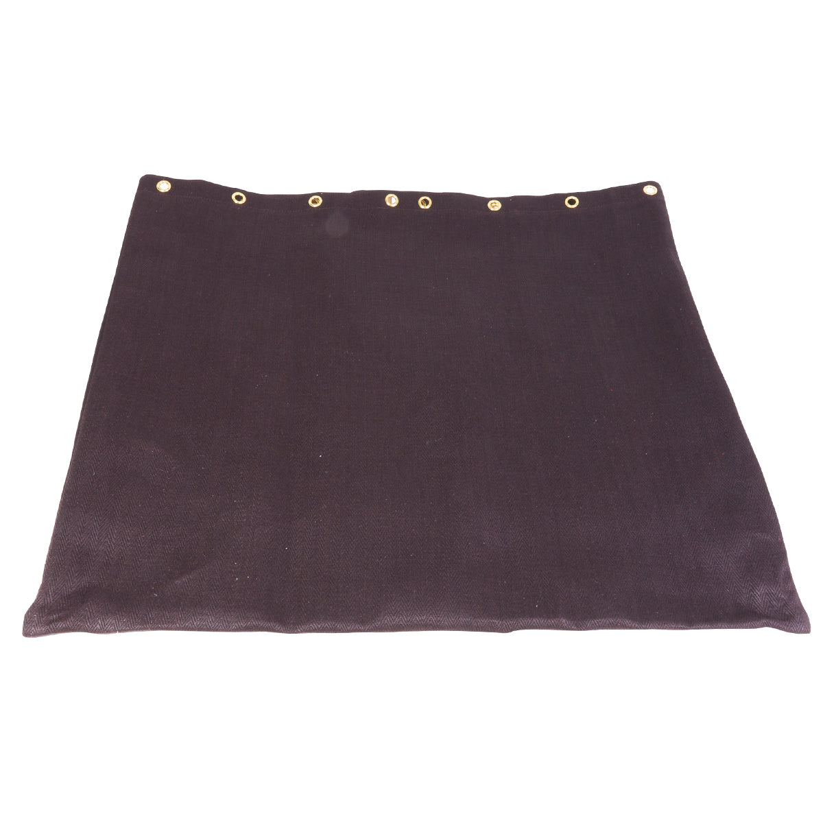 Rückansicht des dunkelbraunen Gebirgsrucksack Austauschsacks aus Leinen mit Metallösen, ideal für Rucksackreparaturen.