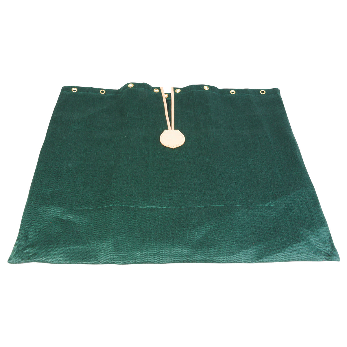 Grüner Gebirgsrucksack Austauschsack aus robustem Leinen mit Ösen und Kordelverschluss, ideal für Outdoor-Rucksäcke.