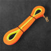betaDog Neon Duo Schweißriemen mit KONG-Scherenkarabiner in Neonorange und Neongelb, ideal für Jagdhunde, robust und wasserfest.