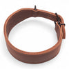 Fettleder Hundehalsband braun extrabreit