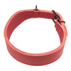 Fettleder Hundehalsband rot extrabreit
