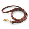 Fettleder Handleine geflochten "Brass Line"