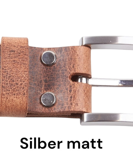 Ledergürtel „BüffelHaut" Braun
