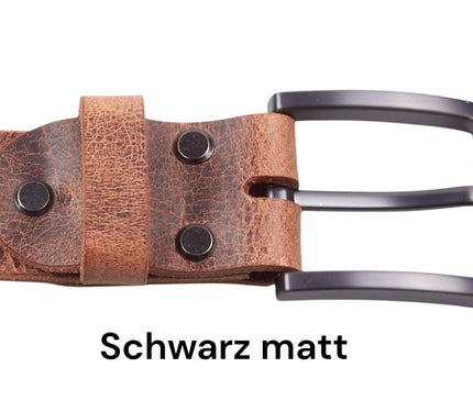Ledergürtel „BüffelHaut" Braun