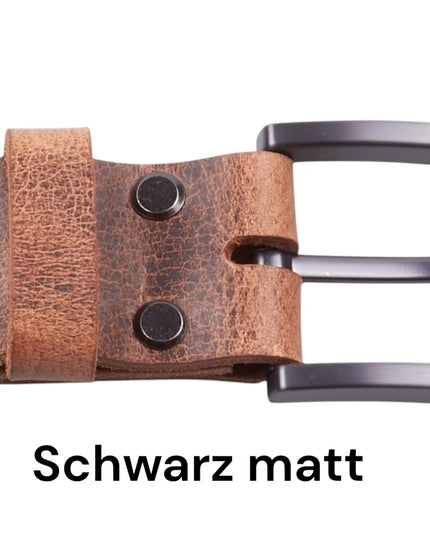 Ledergürtel „BüffelHaut" Braun