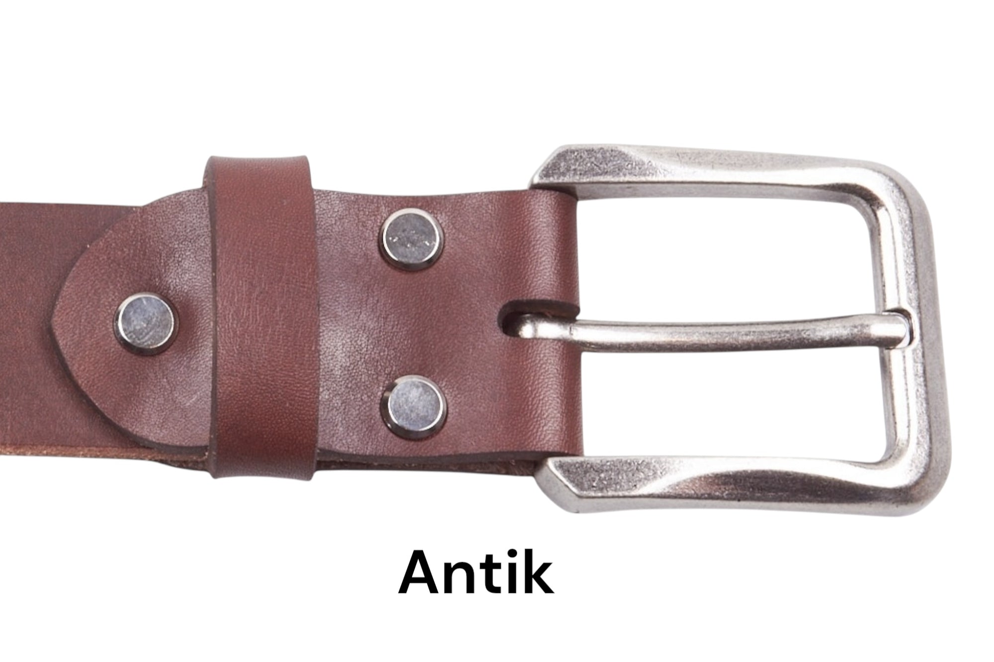 Ledergürtel „Classic“ Braun mit antik wirkender Schnalle. Klassisches Design trifft auf rustikale Eleganz für Herrenmode.