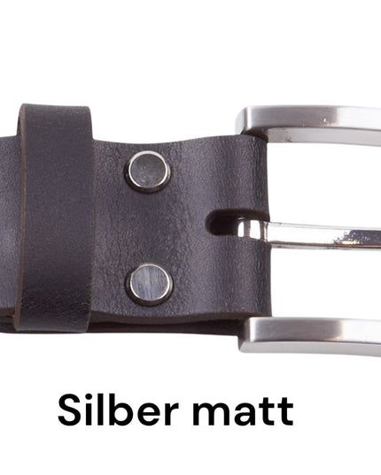 Ledergürtel „Classic“ Schwarz