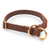 Zugstopp Hundehalsband Light "Brass Line"